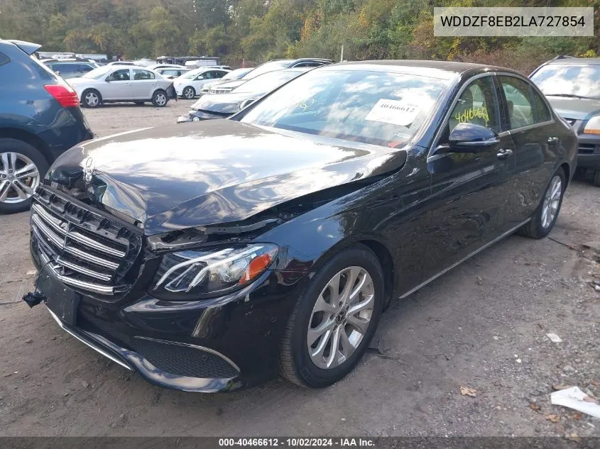 2020 Mercedes-Benz E 350 4Matic VIN: WDDZF8EB2LA727854 Lot: 40466612