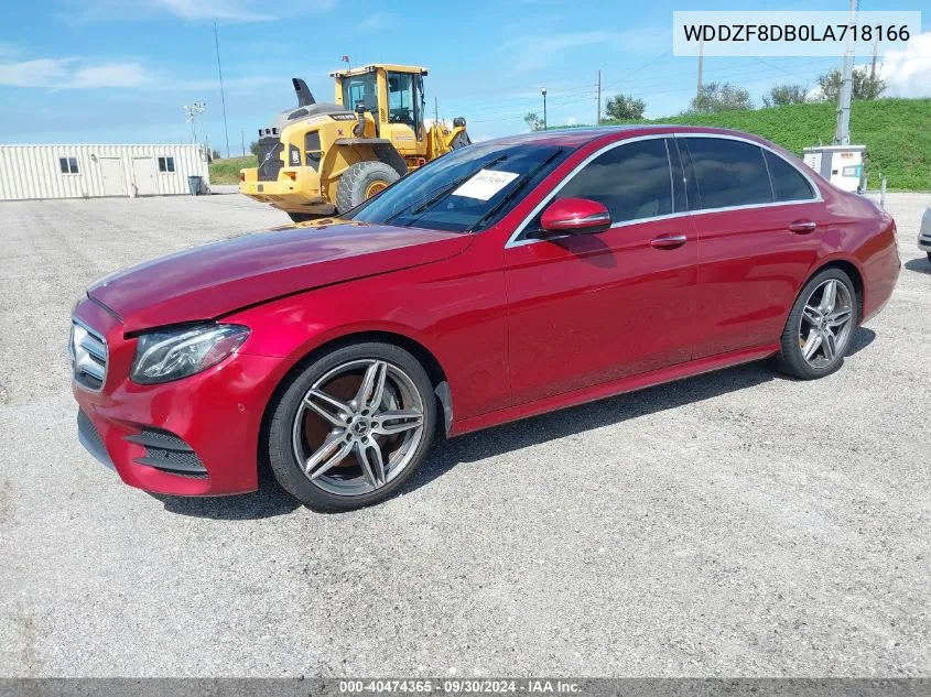 2020 Mercedes-Benz E 350 VIN: WDDZF8DB0LA718166 Lot: 40474365