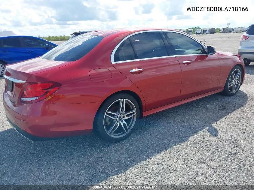 2020 Mercedes-Benz E 350 VIN: WDDZF8DB0LA718166 Lot: 40474365