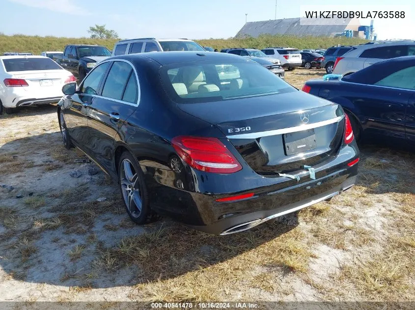 2020 Mercedes-Benz E 350 VIN: W1KZF8DB9LA763588 Lot: 40541478