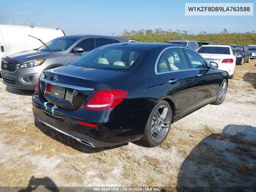 2020 Mercedes-Benz E 350 VIN: W1KZF8DB9LA763588 Lot: 40541478