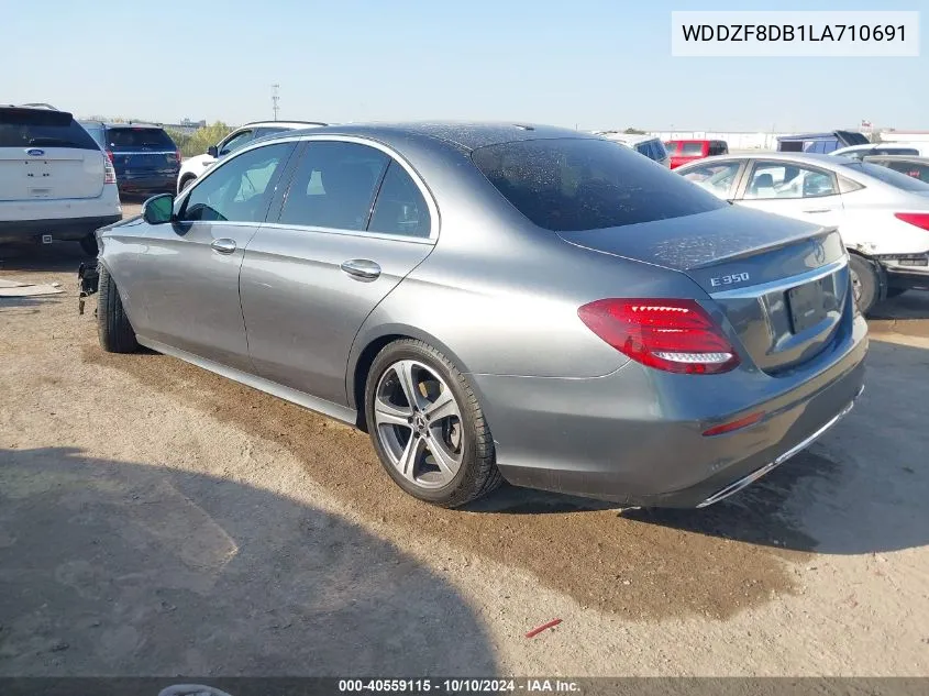 2020 Mercedes-Benz E 350 VIN: WDDZF8DB1LA710691 Lot: 40559115