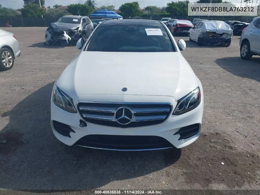 2020 Mercedes-Benz E 350 VIN: W1KZF8DB8LA763212 Lot: 40835035