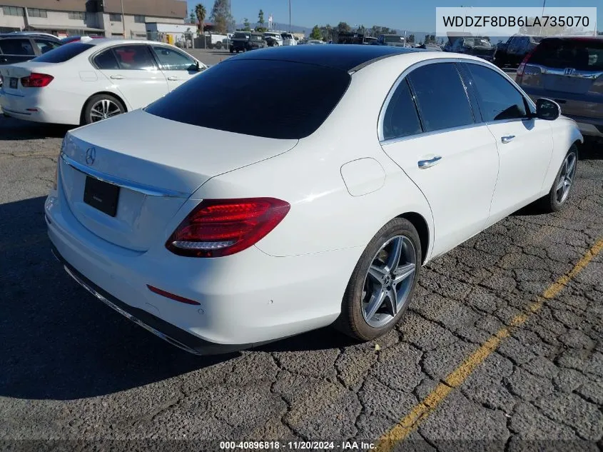 2020 Mercedes-Benz E 350 VIN: WDDZF8DB6LA735070 Lot: 40896818