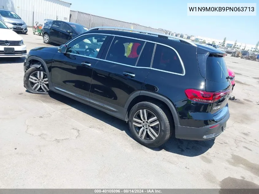 2023 Mercedes-Benz Eqb 300 Suv 4Matic VIN: W1N9M0KB9PN063713 Lot: 40105096