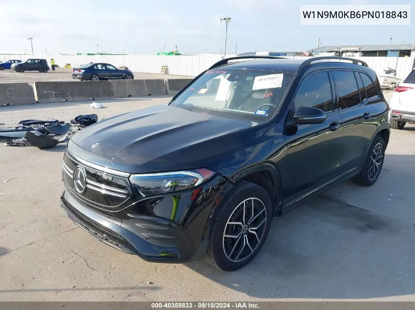 2023 Mercedes-Benz Eqb 300 Suv 4Matic VIN: W1N9M0KB6PN018843 Lot: 40359833