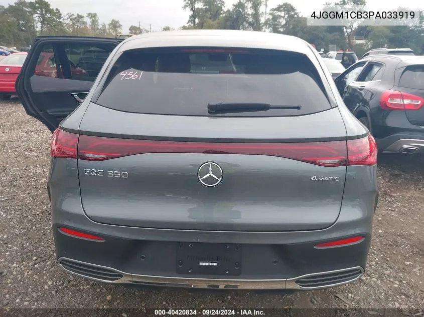 2023 Mercedes-Benz Eqe 350 Suv 4Matic VIN: 4JGGM1CB3PA033919 Lot: 40420834