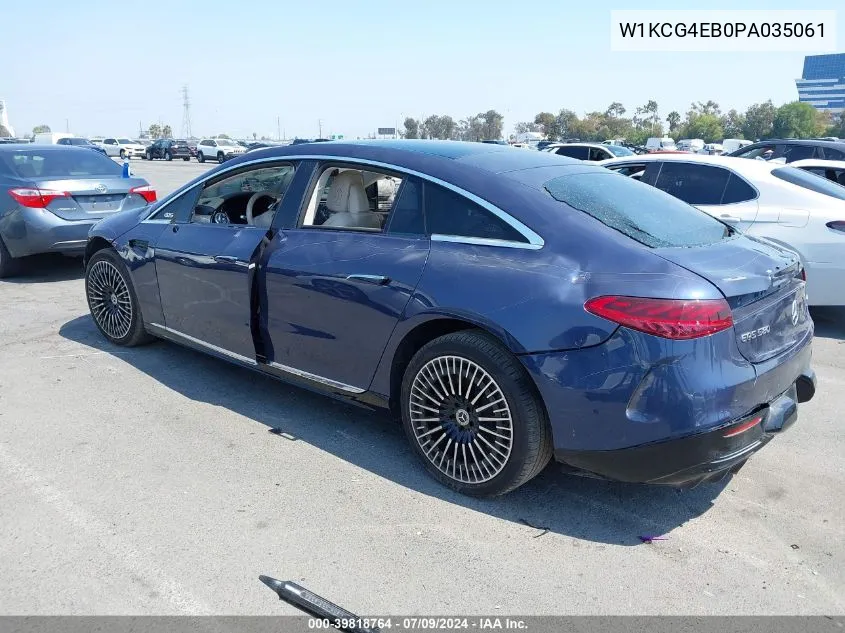 2023 Mercedes-Benz Eqs 580 4Matic VIN: W1KCG4EB0PA035061 Lot: 39818764