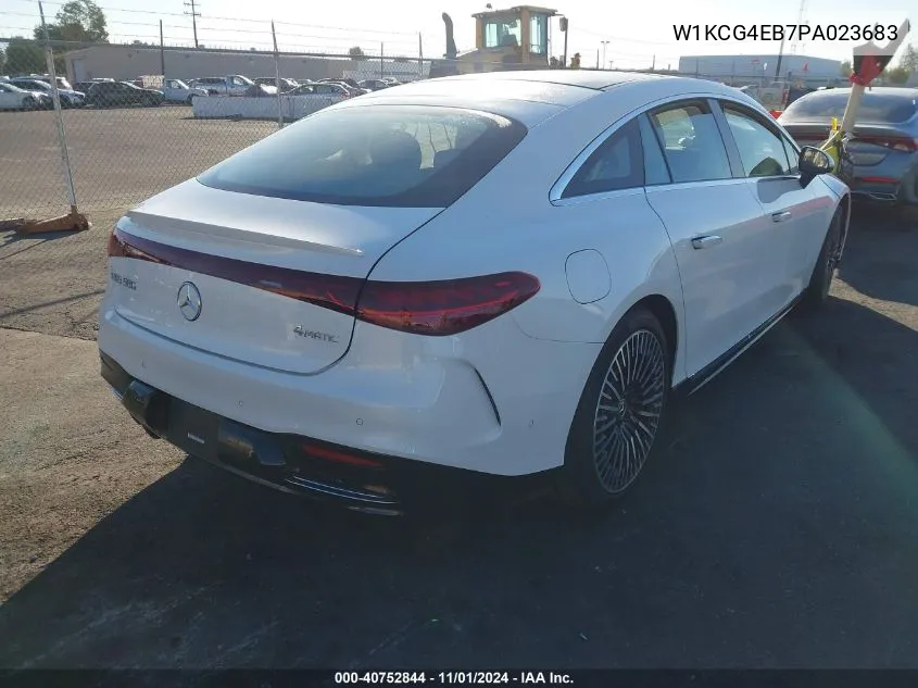 2023 Mercedes-Benz Eqs 580 4Matic VIN: W1KCG4EB7PA023683 Lot: 40752844