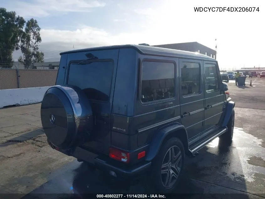 2013 Mercedes-Benz G 63 Amg 4Matic VIN: WDCYC7DF4DX206074 Lot: 40802277