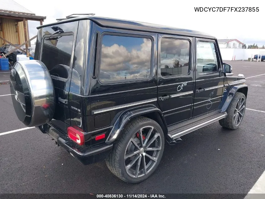 2015 Mercedes-Benz G 63 Amg 4Matic VIN: WDCYC7DF7FX237855 Lot: 40836130