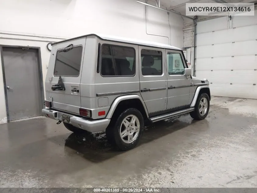 2002 Mercedes-Benz G 500 VIN: WDCYR49E12X134616 Lot: 40201385