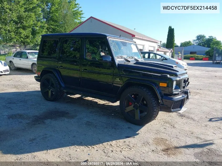 2014 Mercedes-Benz G 63 Amg 4Matic VIN: WDCYC7DF5EX214458 Lot: 39755017