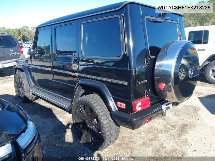 2014 Mercedes-Benz G 550 4Matic VIN: WDCYC3HF1EX218235 Lot: 40572370