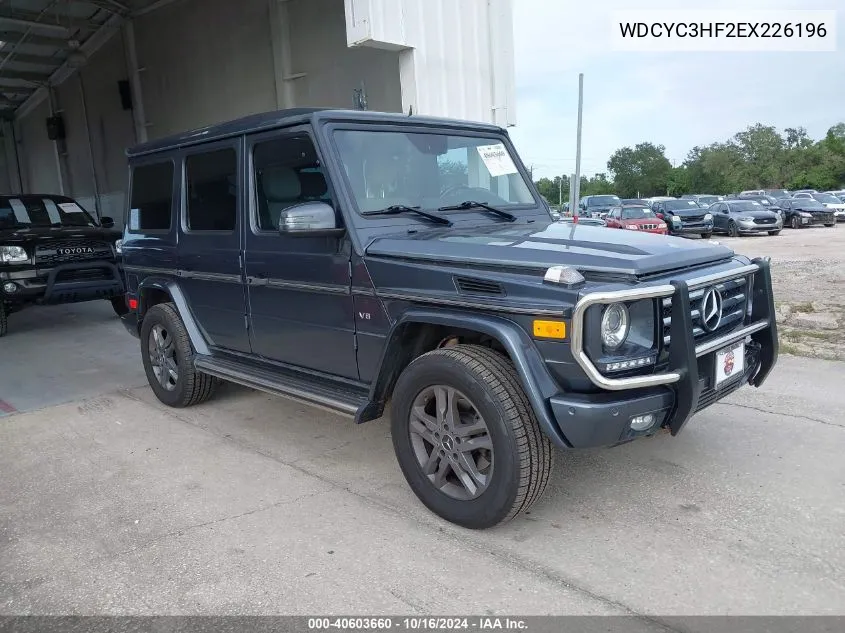 2014 Mercedes-Benz G 550 4Matic VIN: WDCYC3HF2EX226196 Lot: 40603660