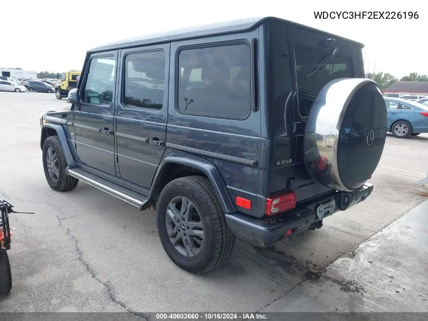 2014 Mercedes-Benz G 550 4Matic VIN: WDCYC3HF2EX226196 Lot: 40603660