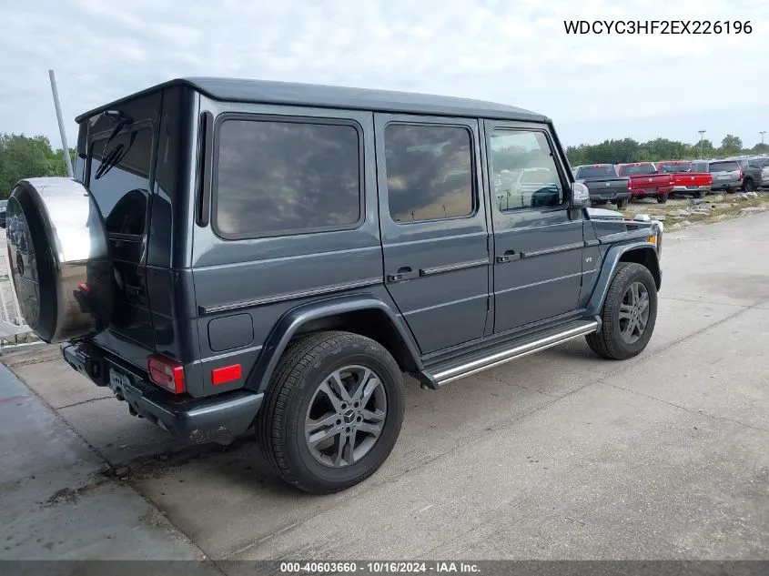 2014 Mercedes-Benz G 550 4Matic VIN: WDCYC3HF2EX226196 Lot: 40603660