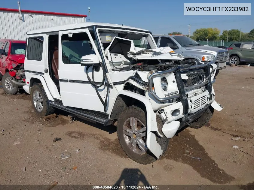 2015 Mercedes-Benz G 550 4Matic VIN: WDCYC3HF1FX233982 Lot: 40584623