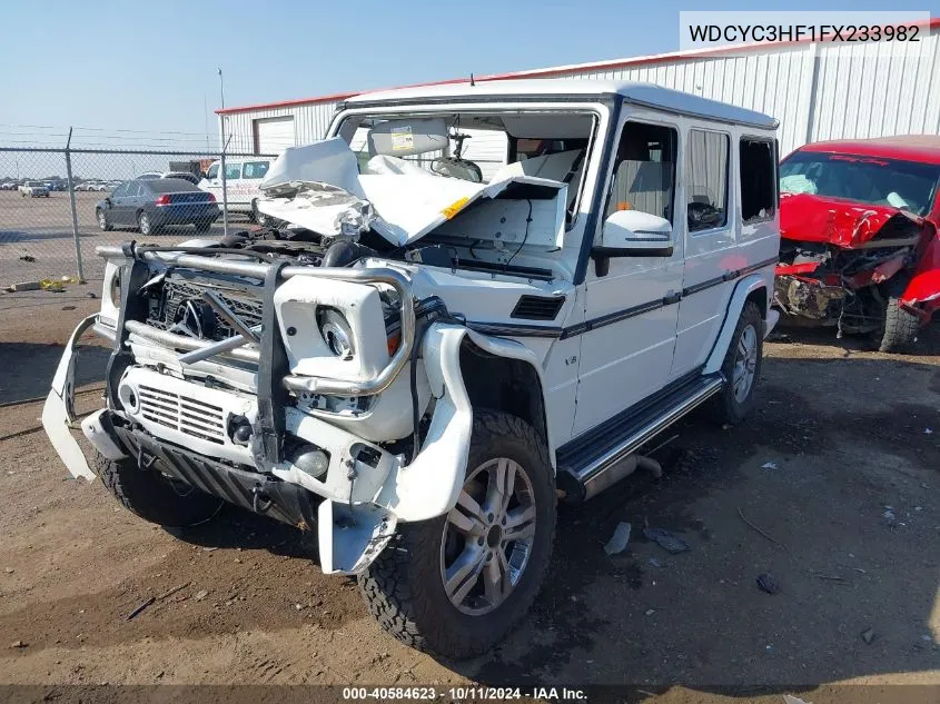 2015 Mercedes-Benz G 550 4Matic VIN: WDCYC3HF1FX233982 Lot: 40584623