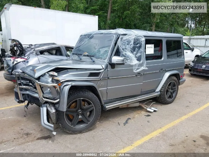 2016 Mercedes-Benz Amg G 63 4Matic VIN: WDCYC7DF8GX243391 Lot: 39949582