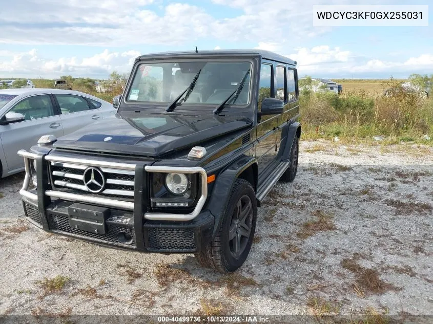 2016 Mercedes-Benz G 550 4Matic VIN: WDCYC3KF0GX255031 Lot: 40499736