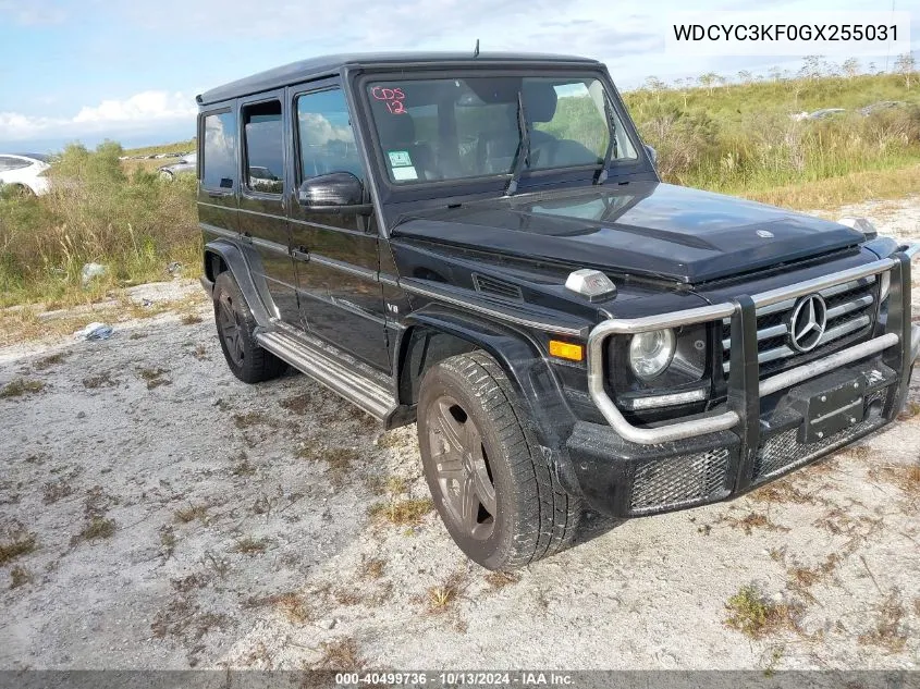 2016 Mercedes-Benz G 550 4Matic VIN: WDCYC3KF0GX255031 Lot: 40499736