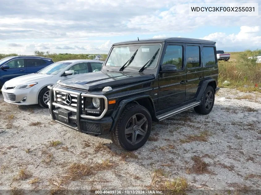 2016 Mercedes-Benz G 550 4Matic VIN: WDCYC3KF0GX255031 Lot: 40499736