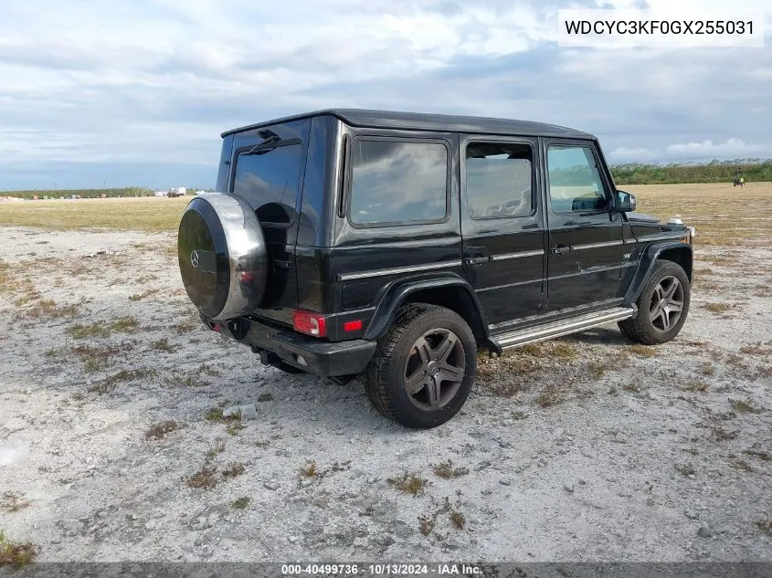 2016 Mercedes-Benz G 550 4Matic VIN: WDCYC3KF0GX255031 Lot: 40499736