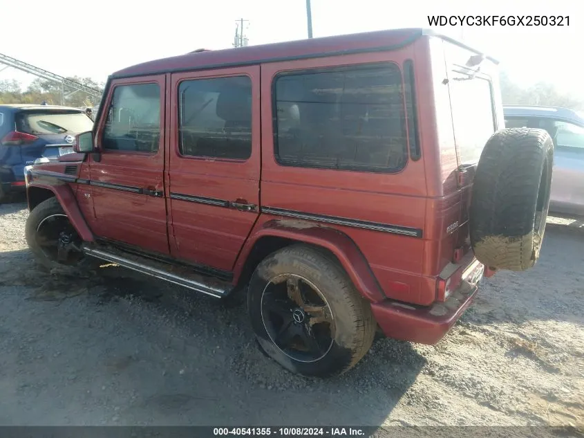 2016 Mercedes-Benz G 550 VIN: WDCYC3KF6GX250321 Lot: 40541355