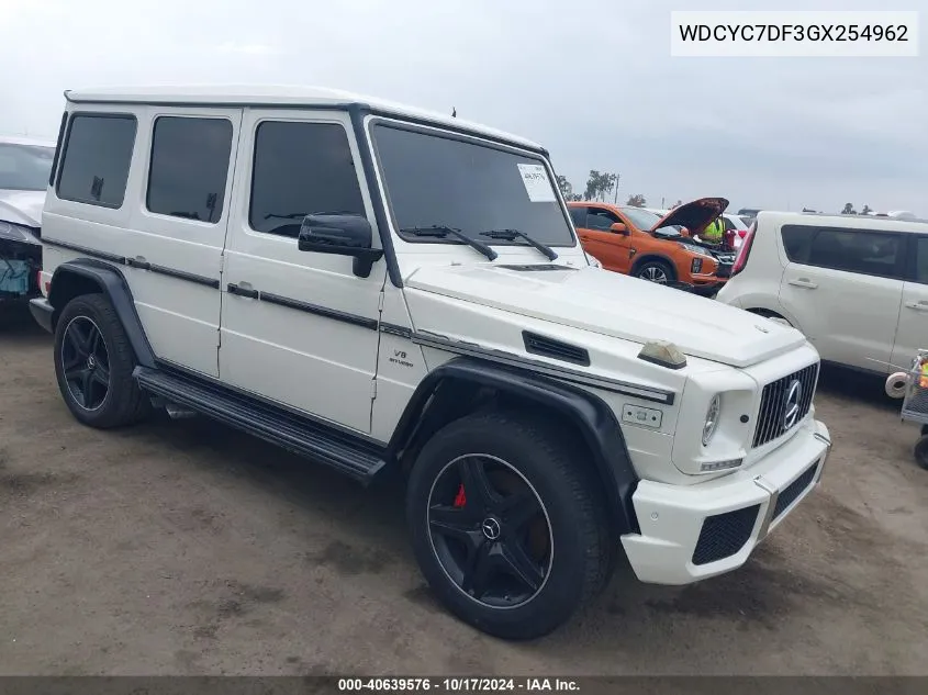 2016 Mercedes-Benz Amg G 63 4Matic VIN: WDCYC7DF3GX254962 Lot: 40639576