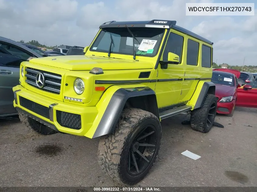 WDCYC5FF1HX270743 2017 Mercedes-Benz G 550 4X4 Squared