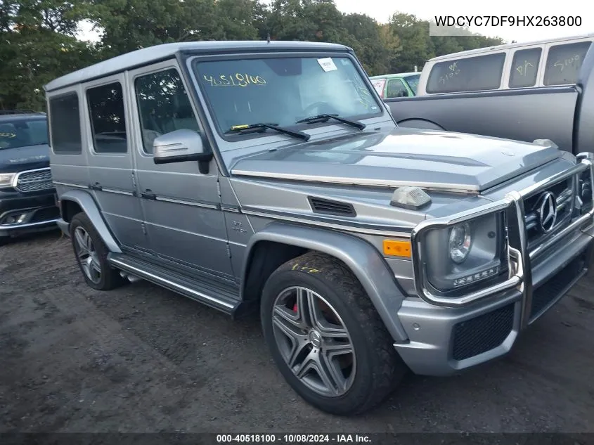 2017 Mercedes-Benz Amg G 63 4Matic VIN: WDCYC7DF9HX263800 Lot: 40518100