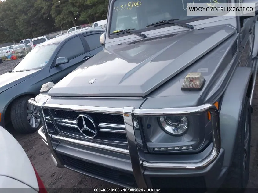 2017 Mercedes-Benz Amg G 63 4Matic VIN: WDCYC7DF9HX263800 Lot: 40518100