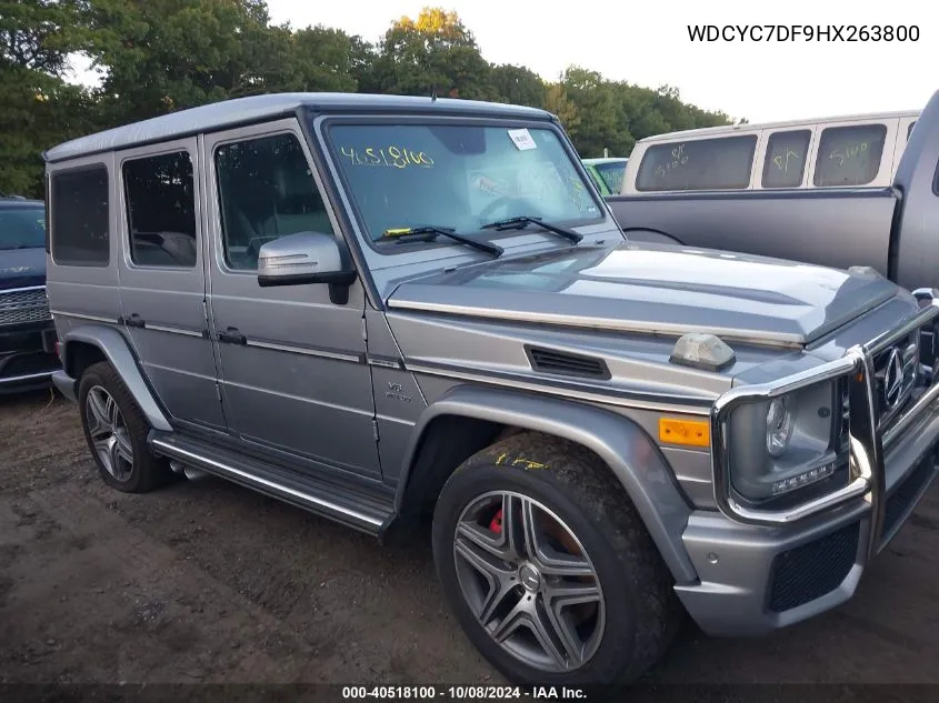 2017 Mercedes-Benz Amg G 63 4Matic VIN: WDCYC7DF9HX263800 Lot: 40518100