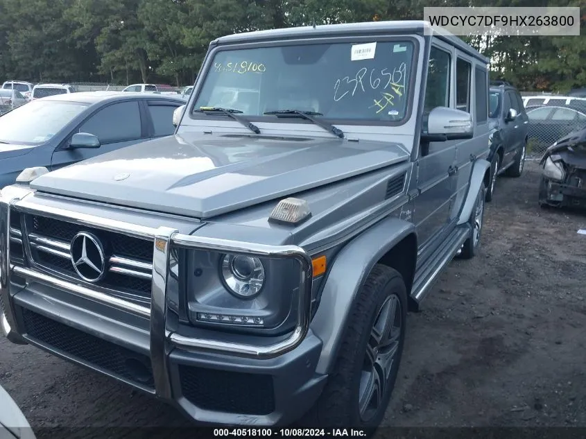 2017 Mercedes-Benz Amg G 63 4Matic VIN: WDCYC7DF9HX263800 Lot: 40518100