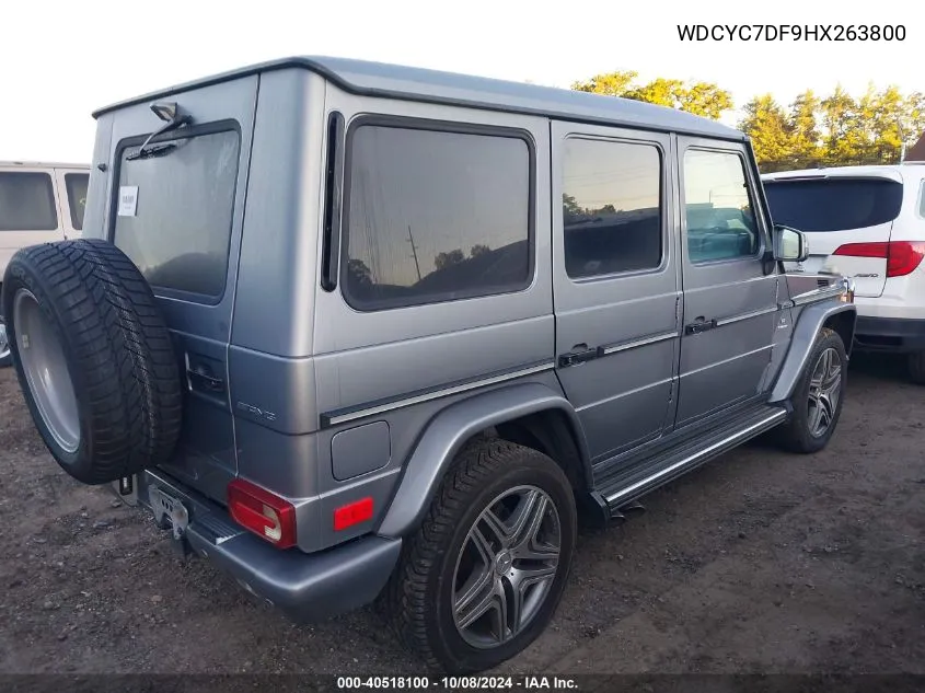 2017 Mercedes-Benz Amg G 63 4Matic VIN: WDCYC7DF9HX263800 Lot: 40518100