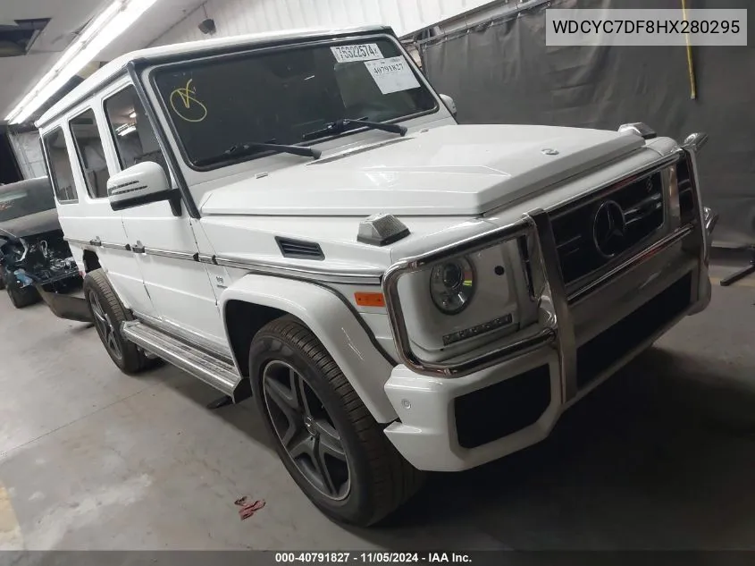 2017 Mercedes-Benz Amg G 63 4Matic VIN: WDCYC7DF8HX280295 Lot: 40791827