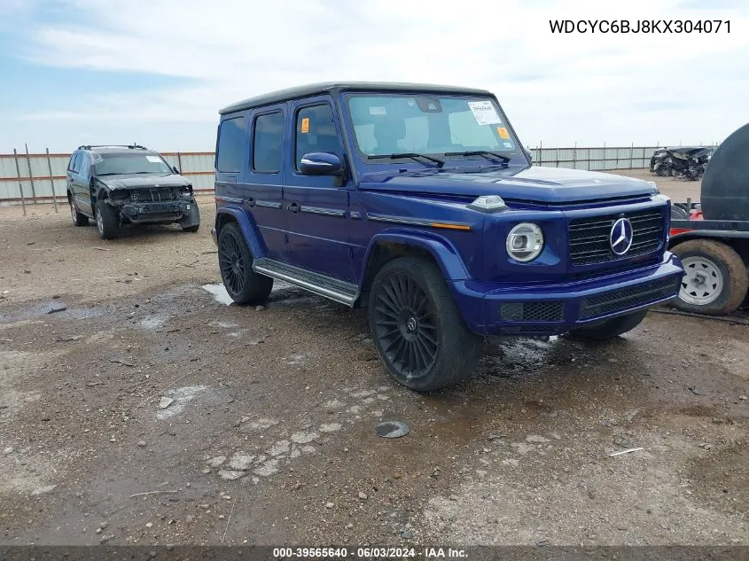 2019 Mercedes-Benz G 550 4Matic VIN: WDCYC6BJ8KX304071 Lot: 39565640