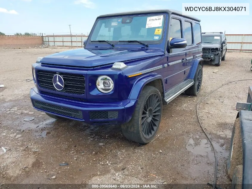 2019 Mercedes-Benz G 550 4Matic VIN: WDCYC6BJ8KX304071 Lot: 39565640