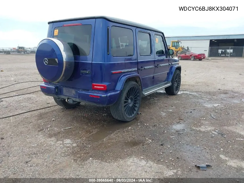 2019 Mercedes-Benz G 550 4Matic VIN: WDCYC6BJ8KX304071 Lot: 39565640