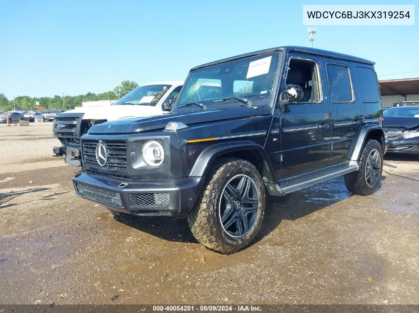 2019 Mercedes-Benz G 550 VIN: WDCYC6BJ3KX319254 Lot: 40054281