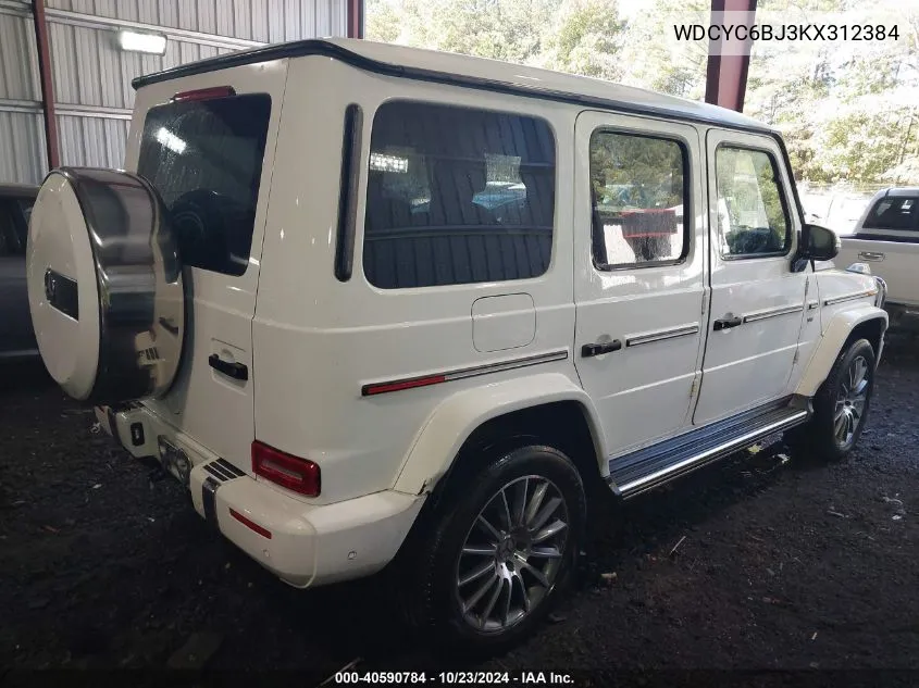 2019 Mercedes-Benz G 550 4Matic VIN: WDCYC6BJ3KX312384 Lot: 40590784