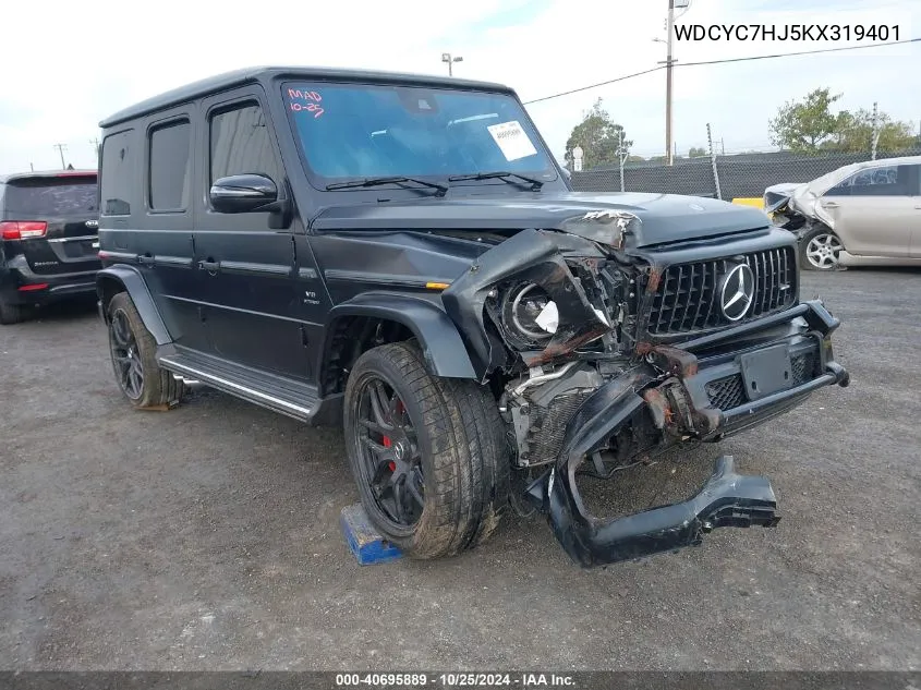 2019 Mercedes-Benz Amg G 63 4Matic VIN: WDCYC7HJ5KX319401 Lot: 40695889