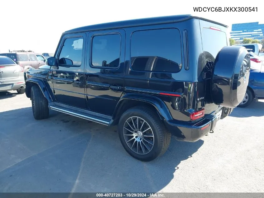 2019 Mercedes-Benz G 550 4Matic VIN: WDCYC6BJXKX300541 Lot: 40727203