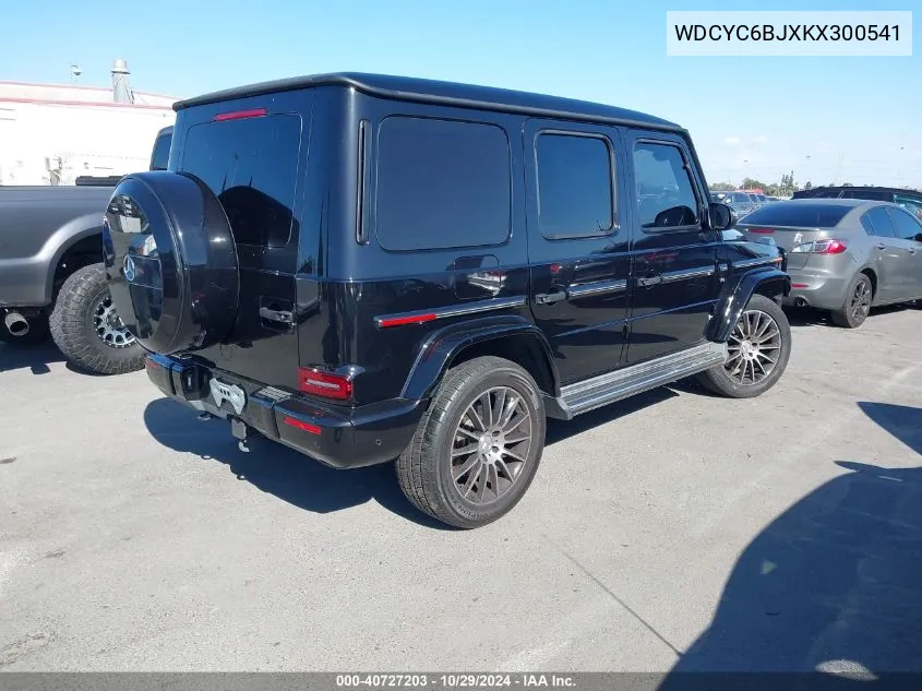 2019 Mercedes-Benz G 550 4Matic VIN: WDCYC6BJXKX300541 Lot: 40727203