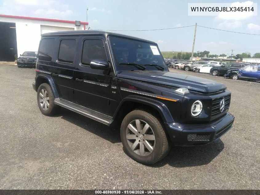 2020 Mercedes-Benz G 550 4Matic VIN: W1NYC6BJ8LX345414 Lot: 40760130