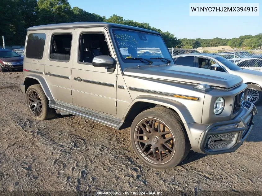 2021 Mercedes-Benz Amg G 63 4Matic VIN: W1NYC7HJ2MX394915 Lot: 40288952