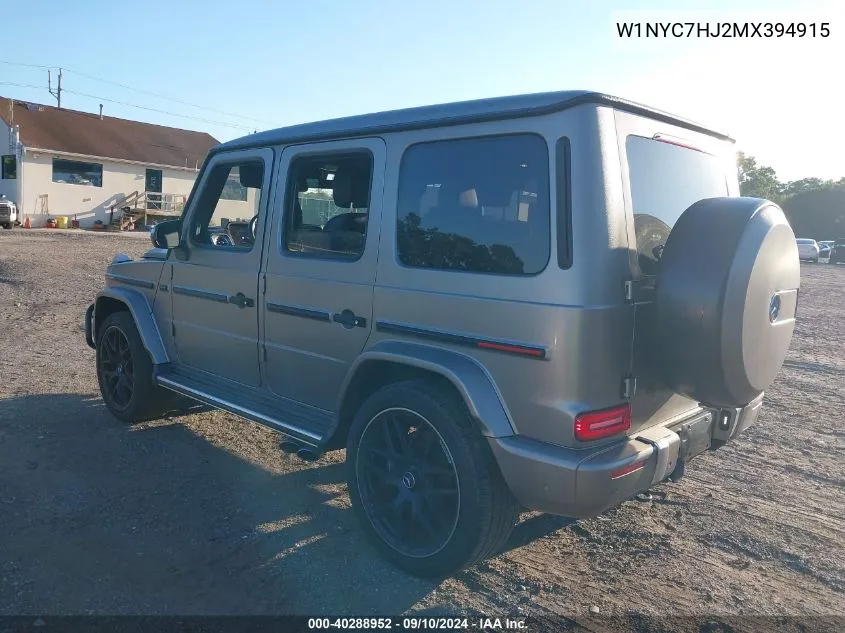 2021 Mercedes-Benz Amg G 63 4Matic VIN: W1NYC7HJ2MX394915 Lot: 40288952