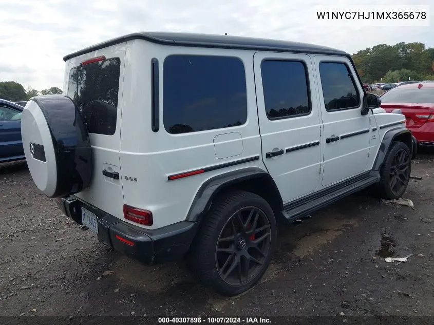 2021 Mercedes-Benz Amg G 63 4Matic VIN: W1NYC7HJ1MX365678 Lot: 40307896