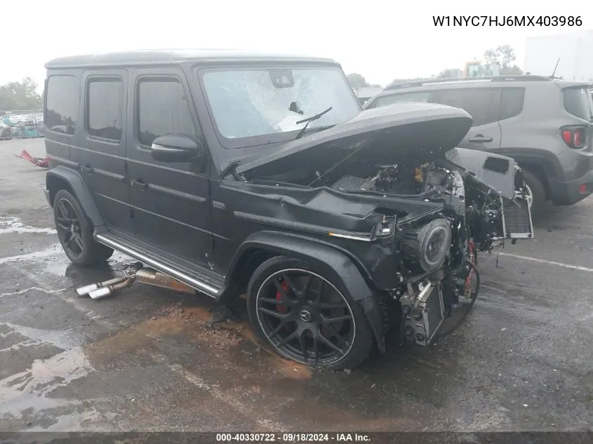 2021 Mercedes-Benz G 63 Amg VIN: W1NYC7HJ6MX403986 Lot: 40330722